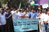 Mangalore: Yuva Janata Dal stages protest against rising atrocities on women